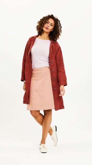 Giacca lunga - lino - personalizzabile