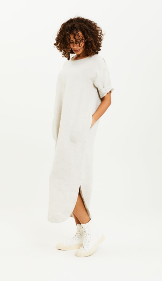 Abito lungo - lino extra fine - personalizzabile