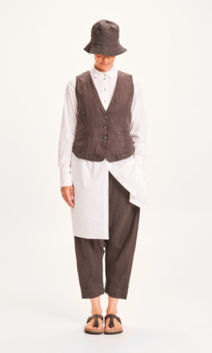 Gilet - lino extra fine - personalizzabile