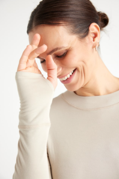 Maglia con polsini - bamboo - personalizzabile