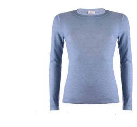 Maglia manica lunga lanaseta frutta