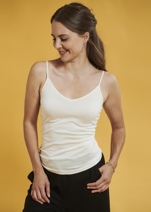 Canottiera seta-cotone