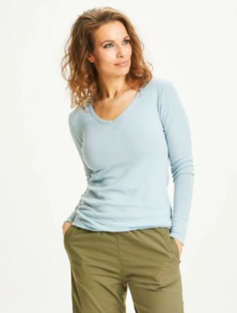 Mia - maglia scollo v - lana merino