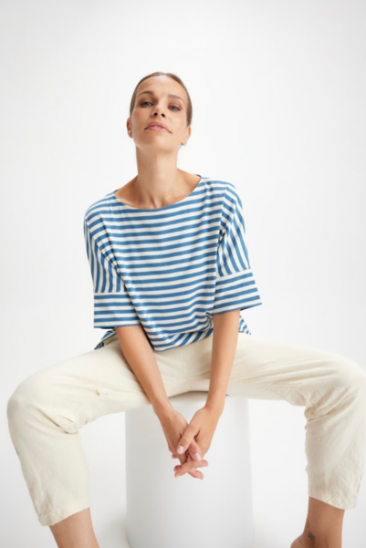 Maglia trequarti - cotone organico - personalizzabile