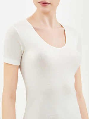 Tshirt lanaseta bianco Tshirt lanaseta bianco