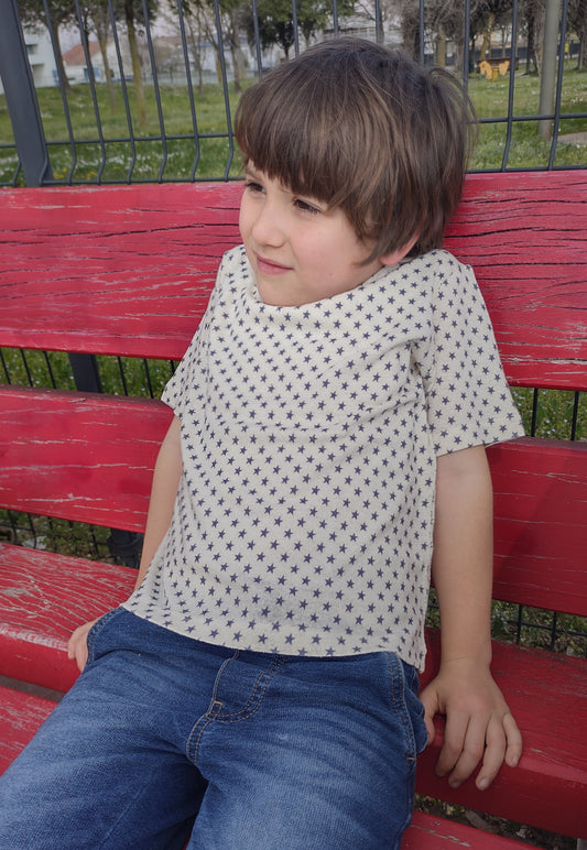 Tshirt seta buretta stelle