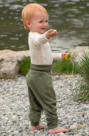 Pantaloni Bambino In Lana E Seta Cosilana | Comodi E Termoregolanti Per Neonati E Bambini - Foto 5