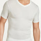 Tshirt scollo V lana/seta
